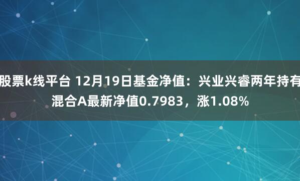 股票k线平台 12月19日基金净值：兴业兴睿两年持有混合A最新净值0.7983，涨1.08%