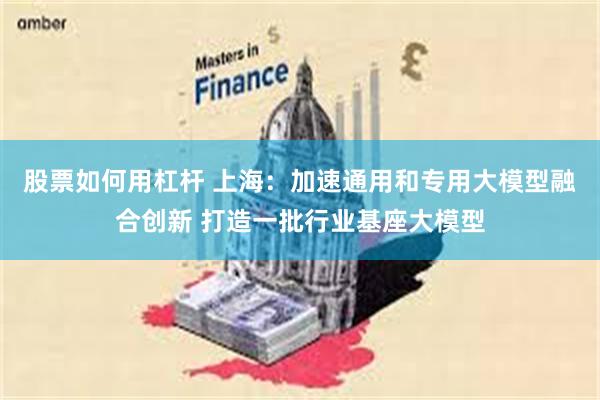 股票如何用杠杆 上海：加速通用和专用大模型融合创新 打造一批行业基座大模型