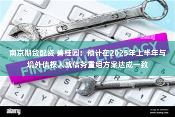 南京期货配资 碧桂园：预计在2025年上半年与境外债权人就债务重组方案达成一致